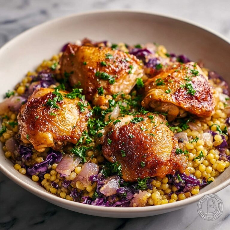 Crockpot Chicken Thighs with Cabbage & Cauliflower Rice Recipe