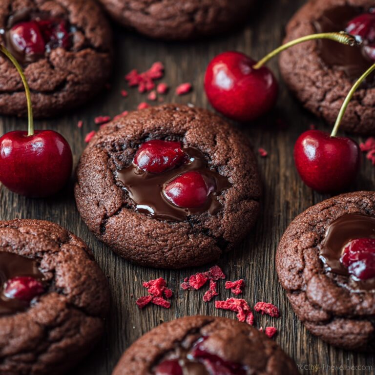 Chocolate Cherry Cookies Recipe